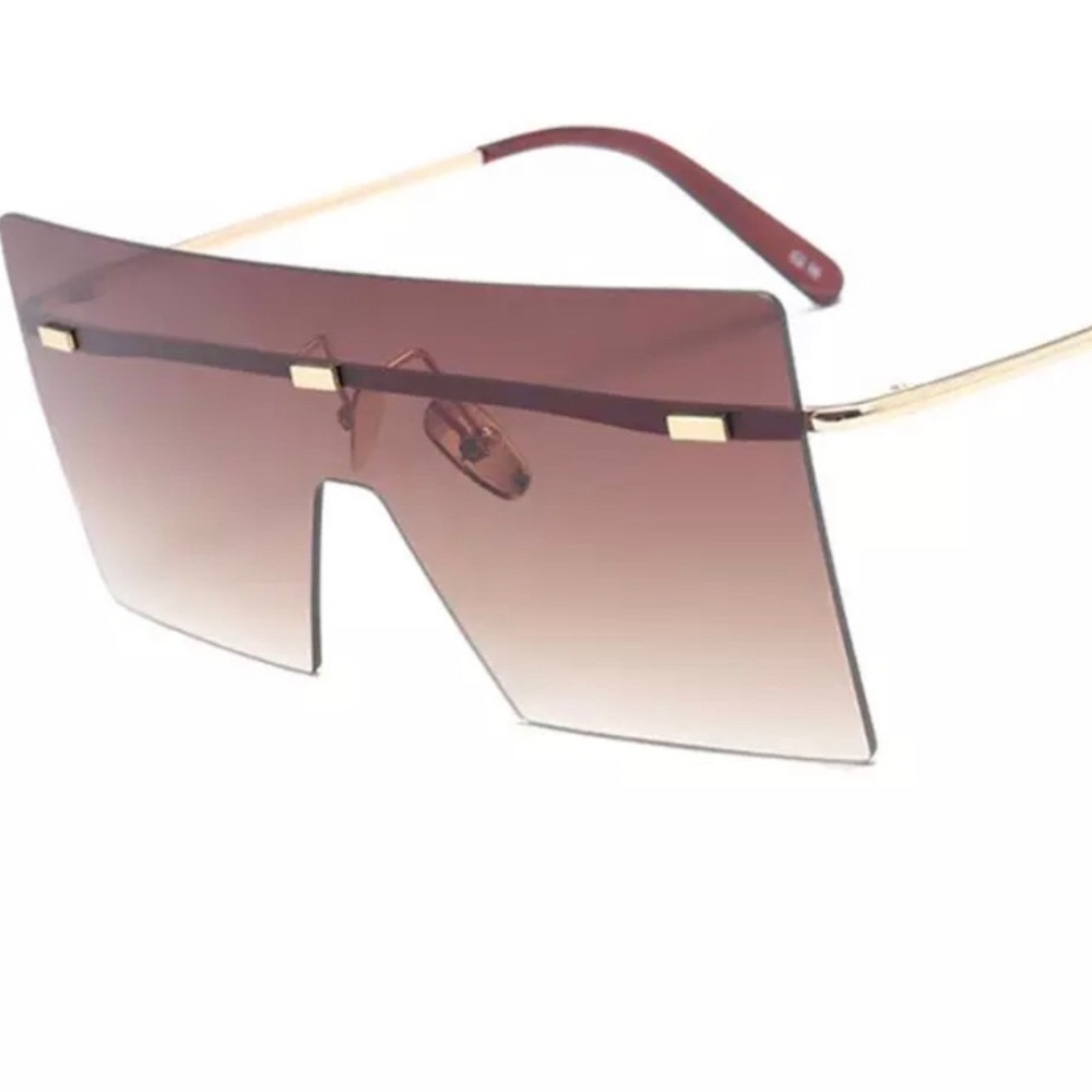 Oversized Vintage Brown Sunglasses